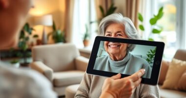 supporting elderly virtual connections