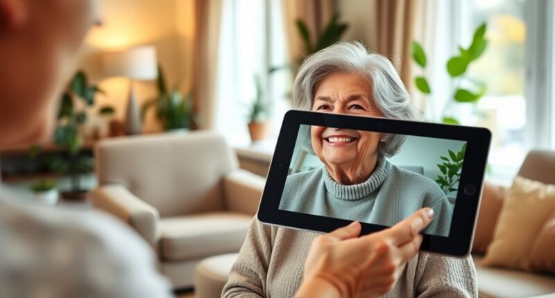 supporting elderly virtual connections