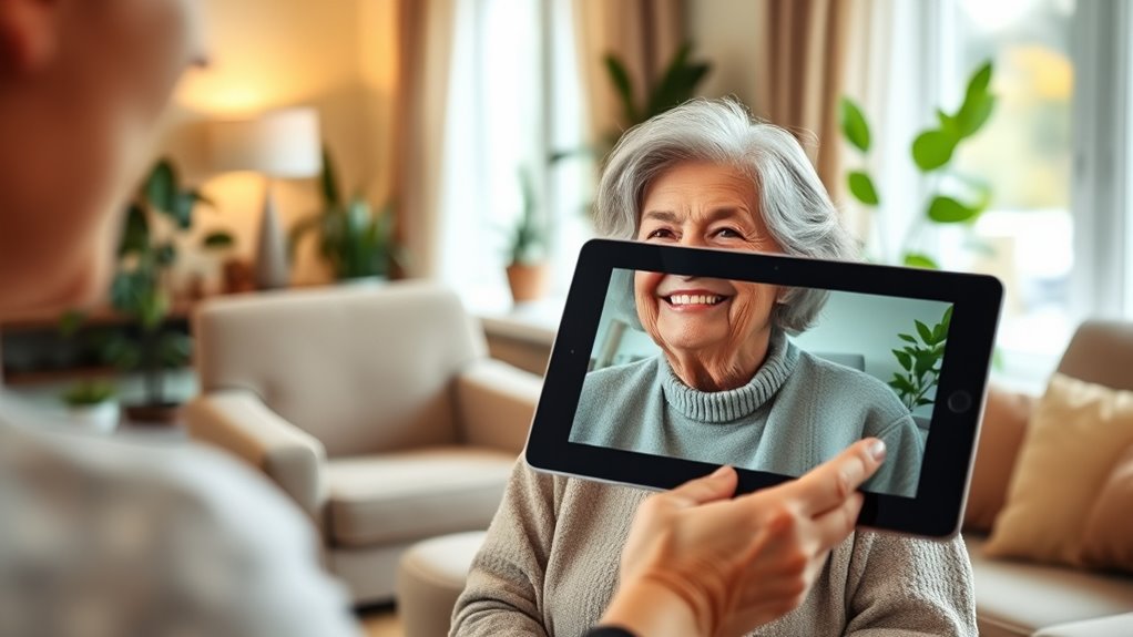 supporting elderly virtual connections