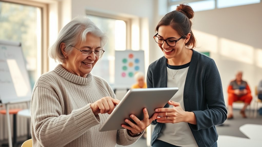 supporting seniors tech learning