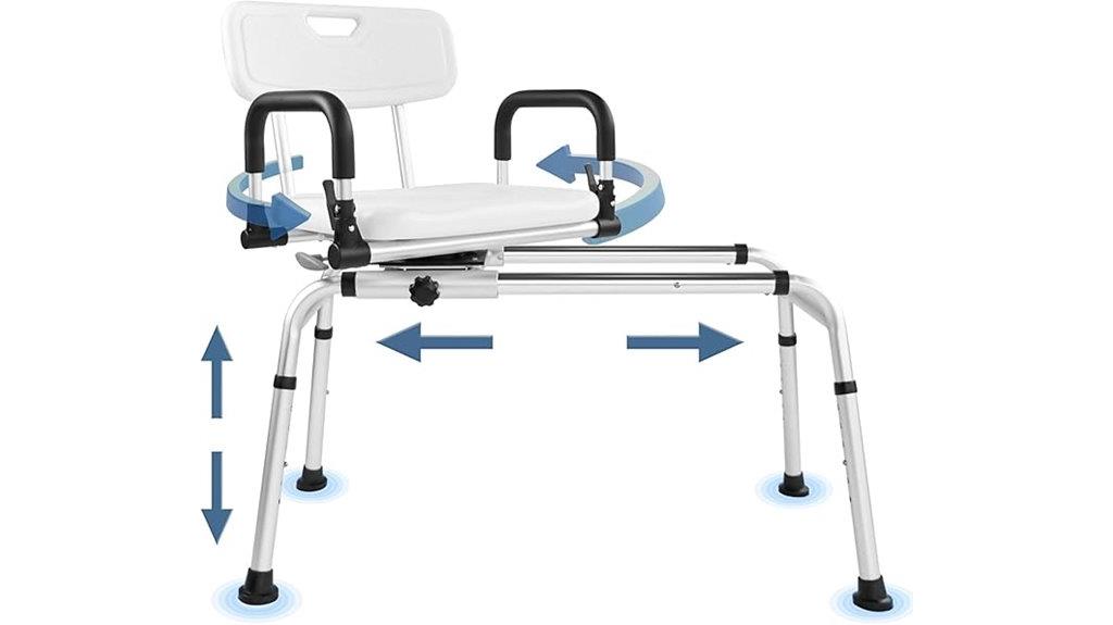 swivel seat shower chair
