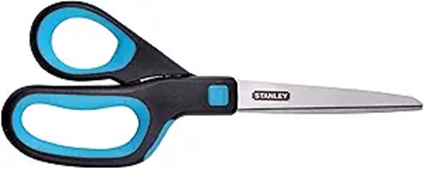 teal ergonomic all purpose scissors
