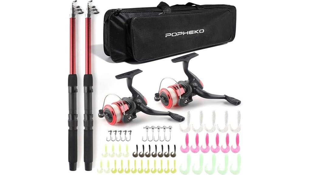 telescopic fishing combo set
