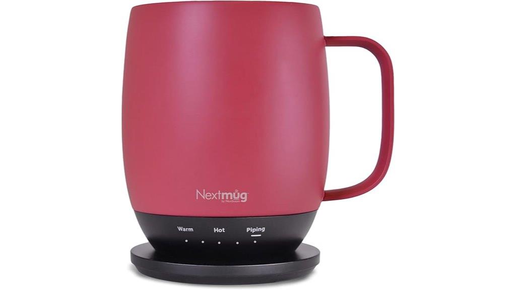 temperature controlled dusty rose mug