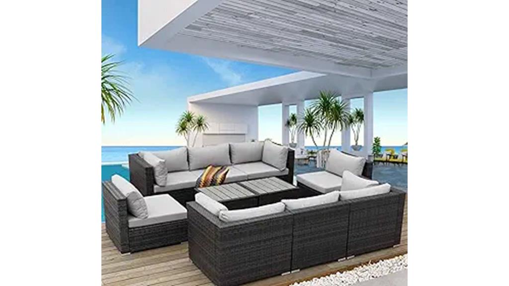 ten piece outdoor sofa set