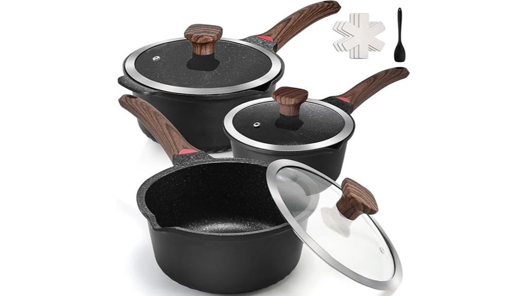 ten piece sauce pan set