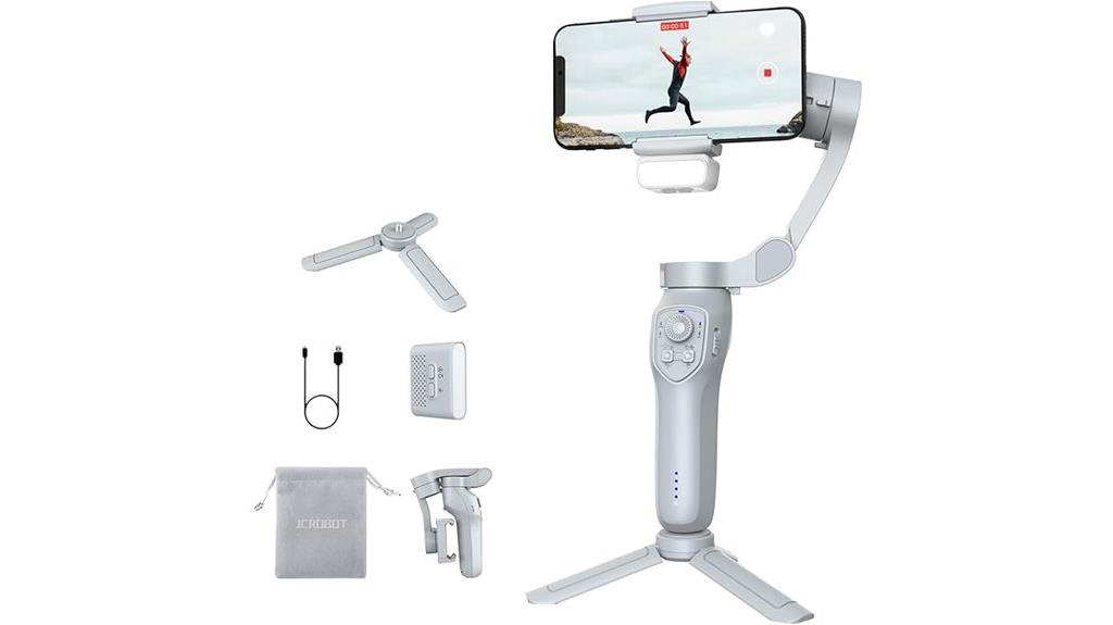 three axis gimbal with light