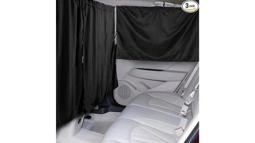 three car privacy curtains