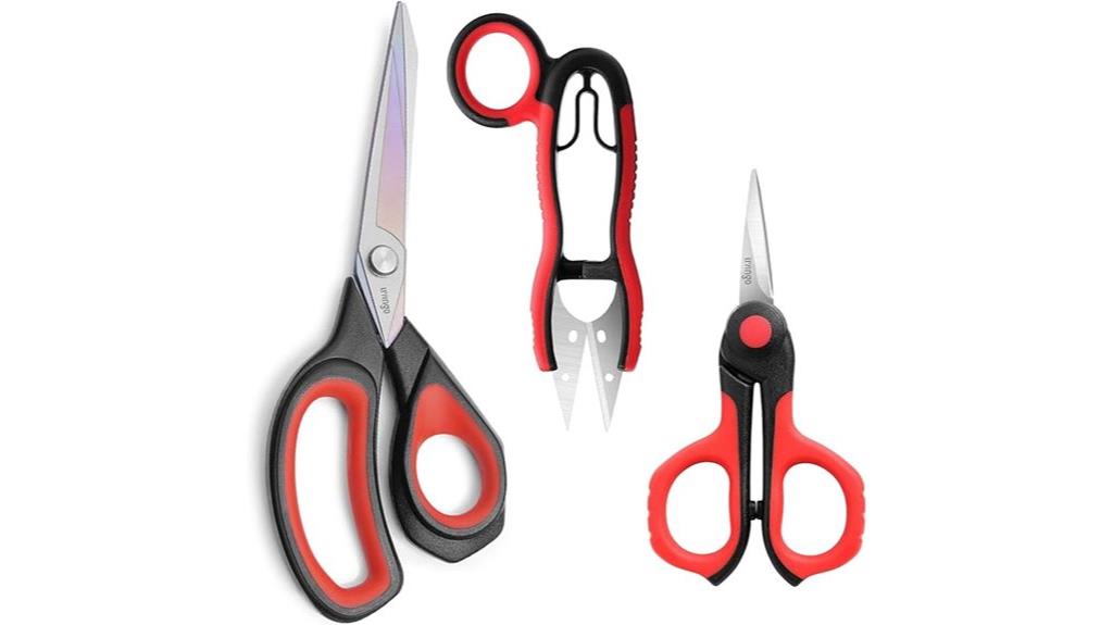 three piece sewing scissors