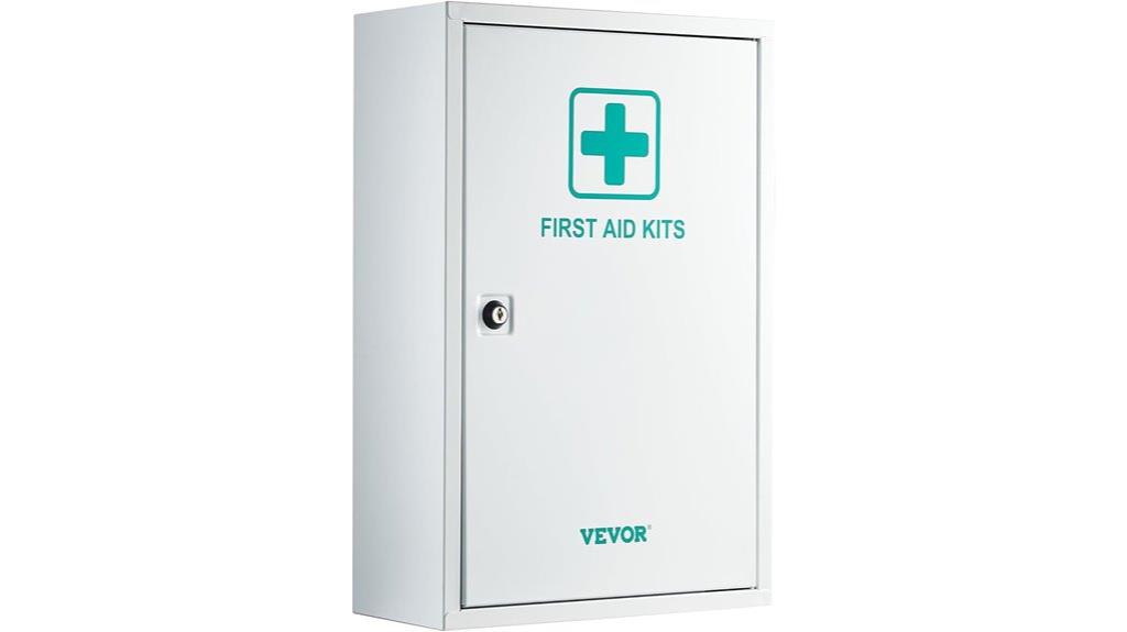 three shelf first aid cabinet