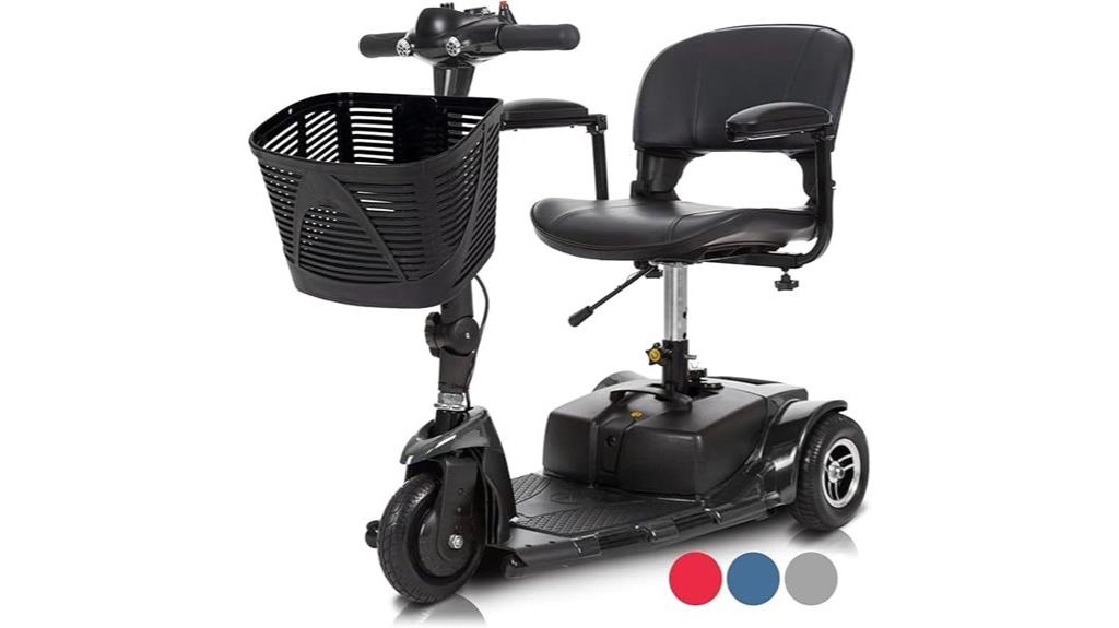 three wheel scooter with battery