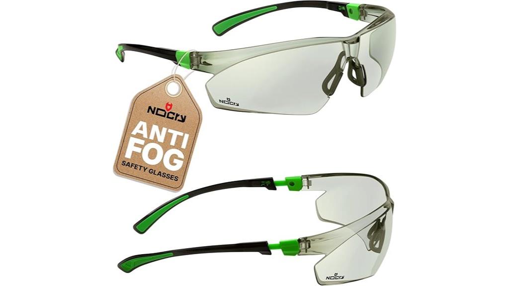 tinted anti fog safety glasses