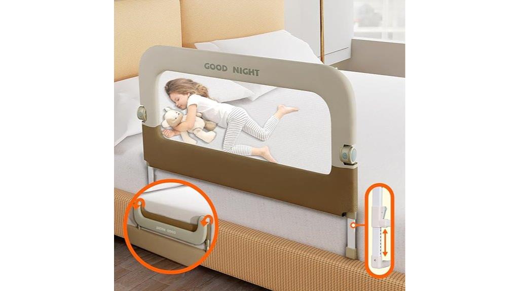 toddler bed safety rail