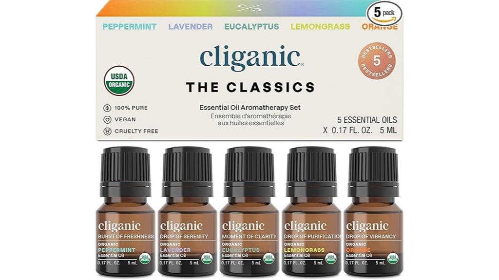 top 5 organic essential oils