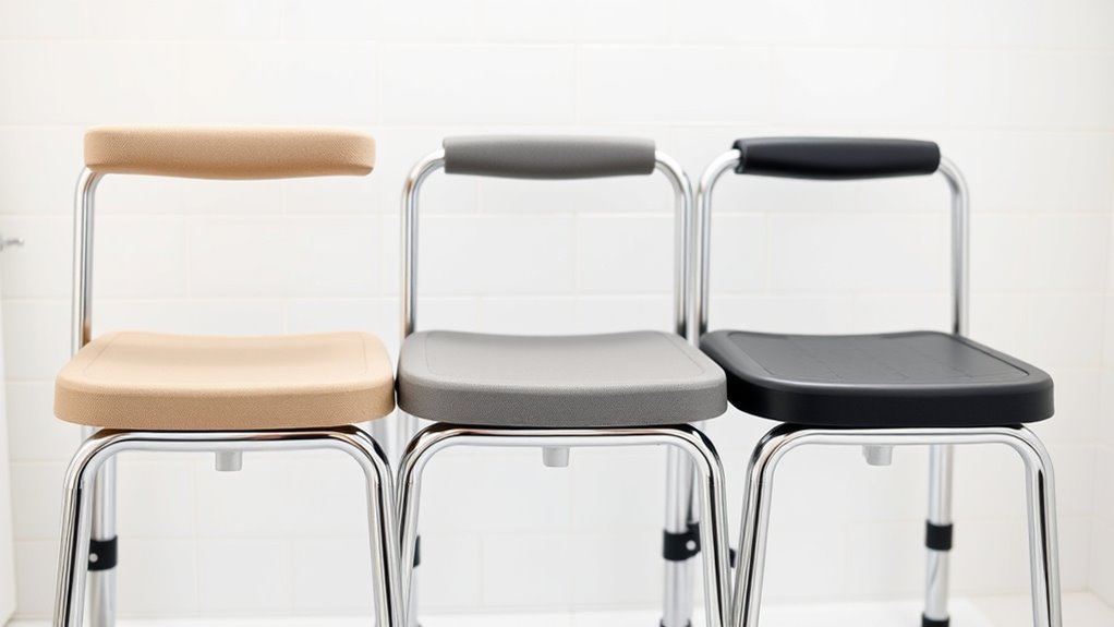 top adjustable shower stools