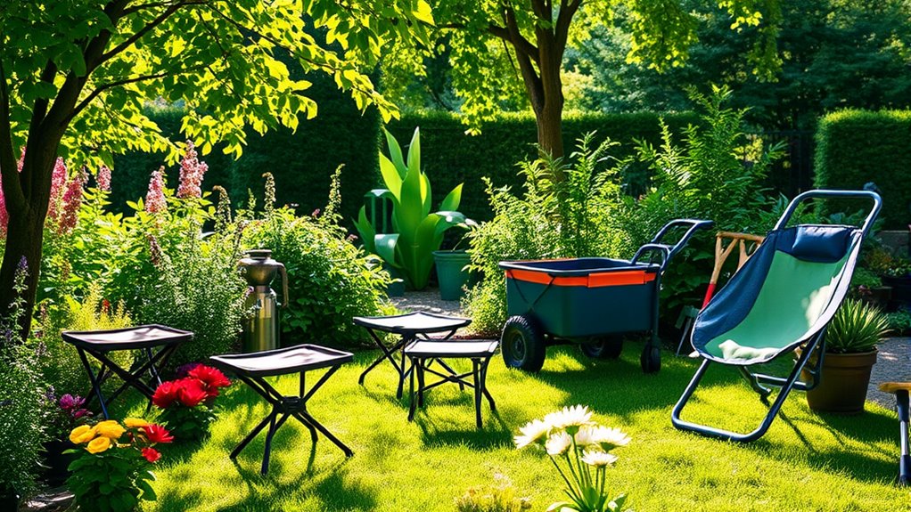 top portable gardening seats