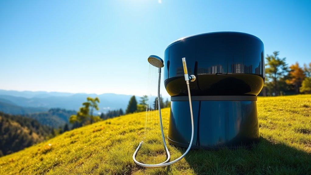 top portable solar showers