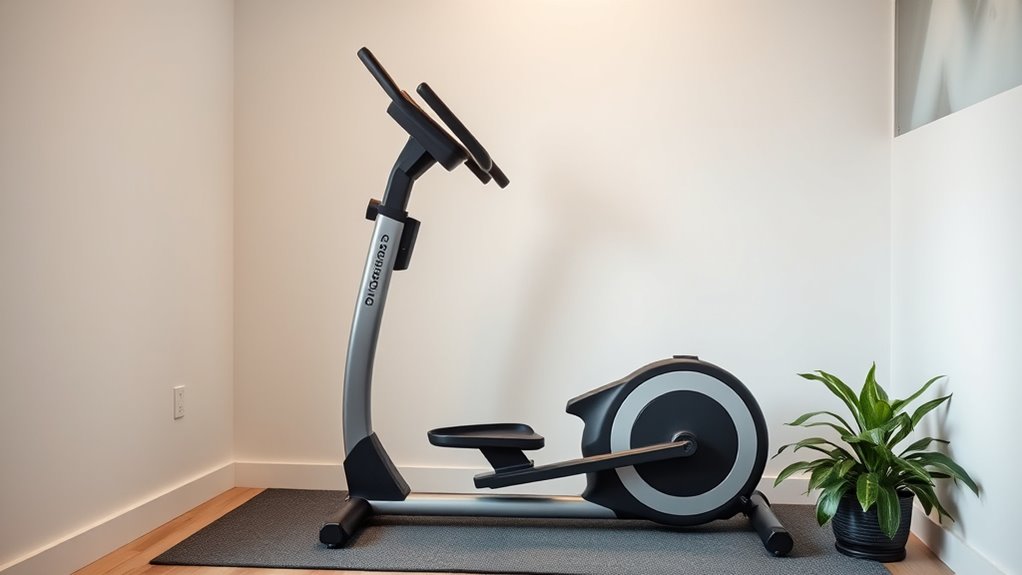 top space saving ellipticals