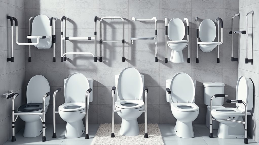 top toilet safety frames