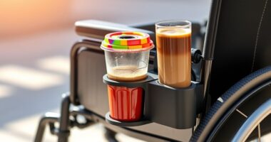 top wheelchair drink holders