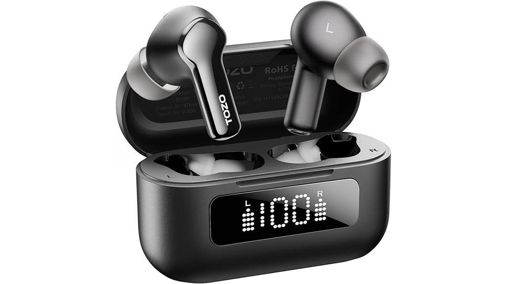 tozo noise cancelling earbuds