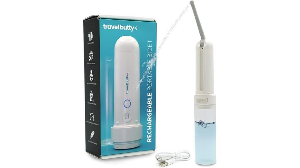 travel bidet with adjustable nozzle