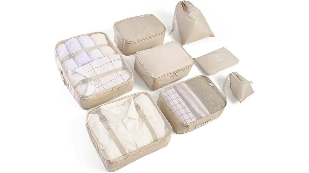 travel luggage packing cubes