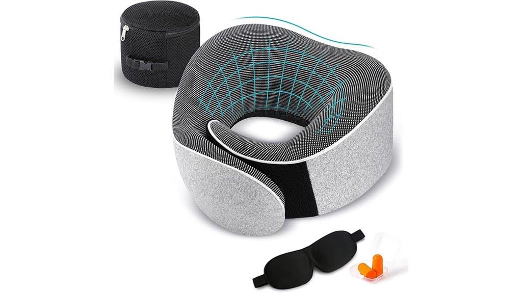 travel memory foam pillow