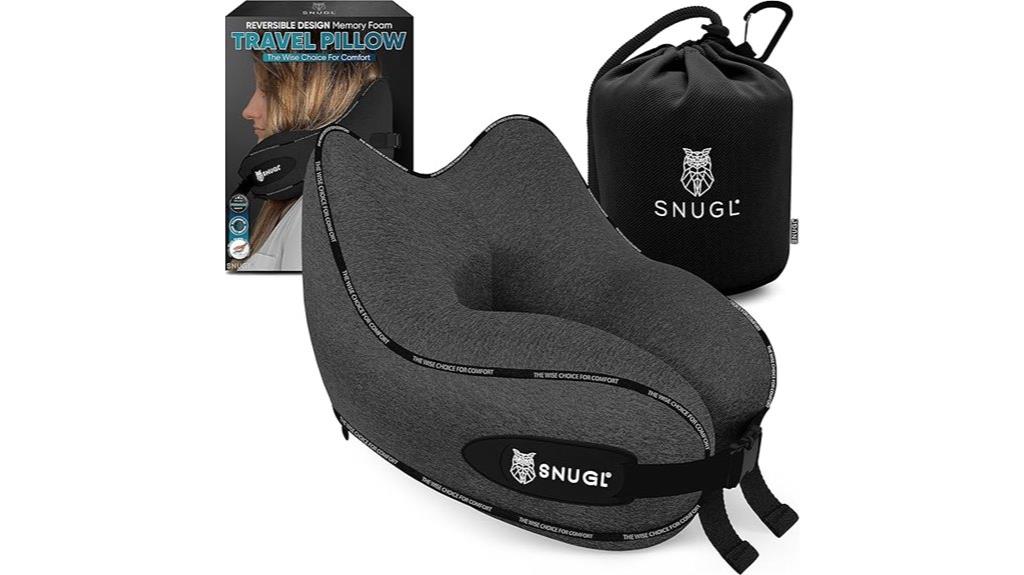 travel neck pillow with bag