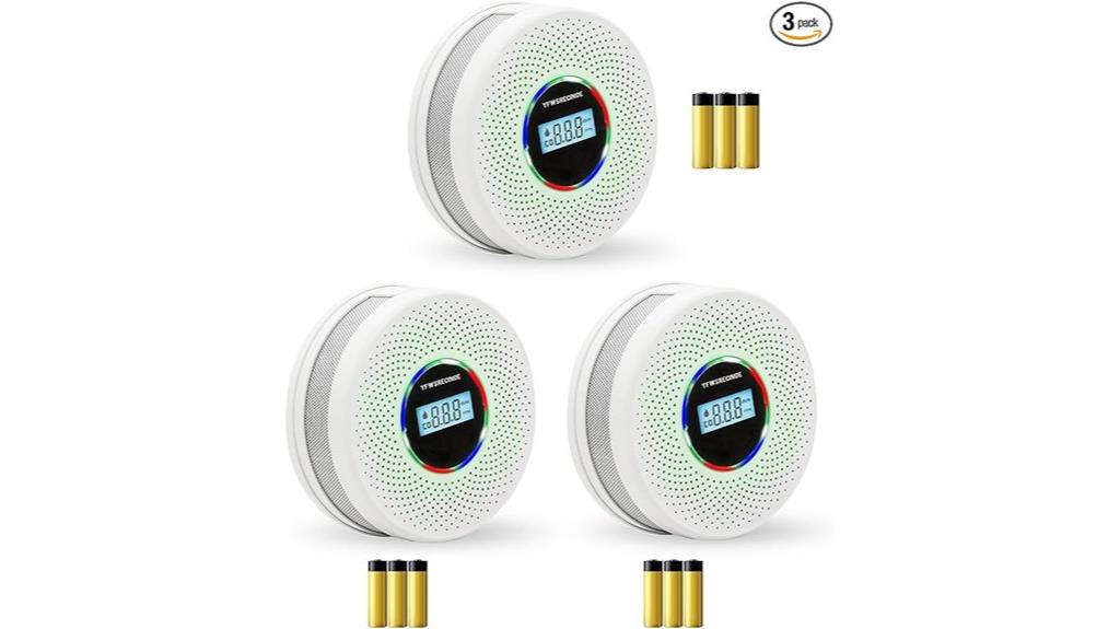 triple pack smoke detectors