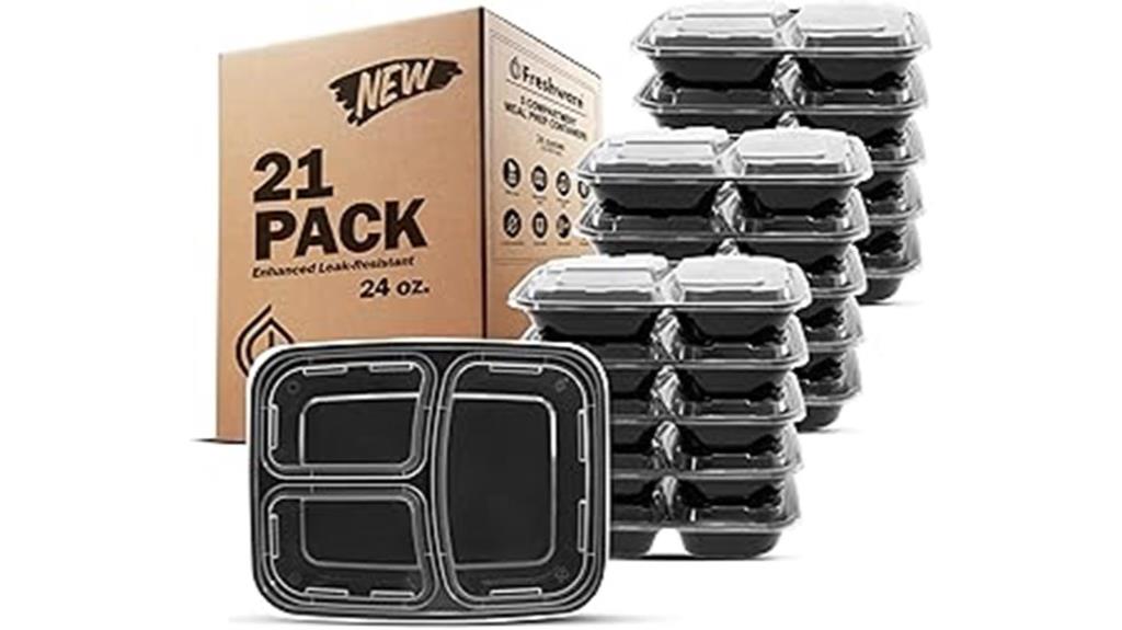 twenty one meal containers