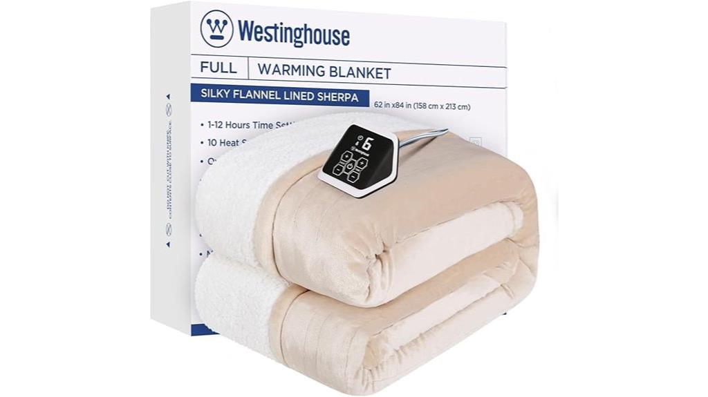 twin electric blanket with ten settings