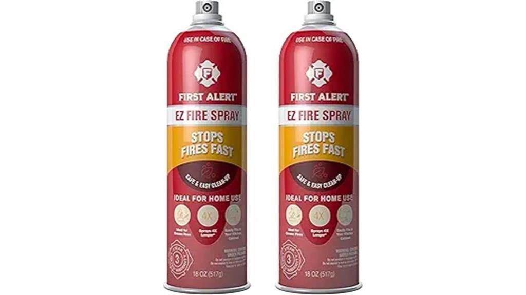 two pack red fire spray
