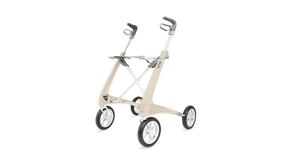 ultralight rollator walker with organizer