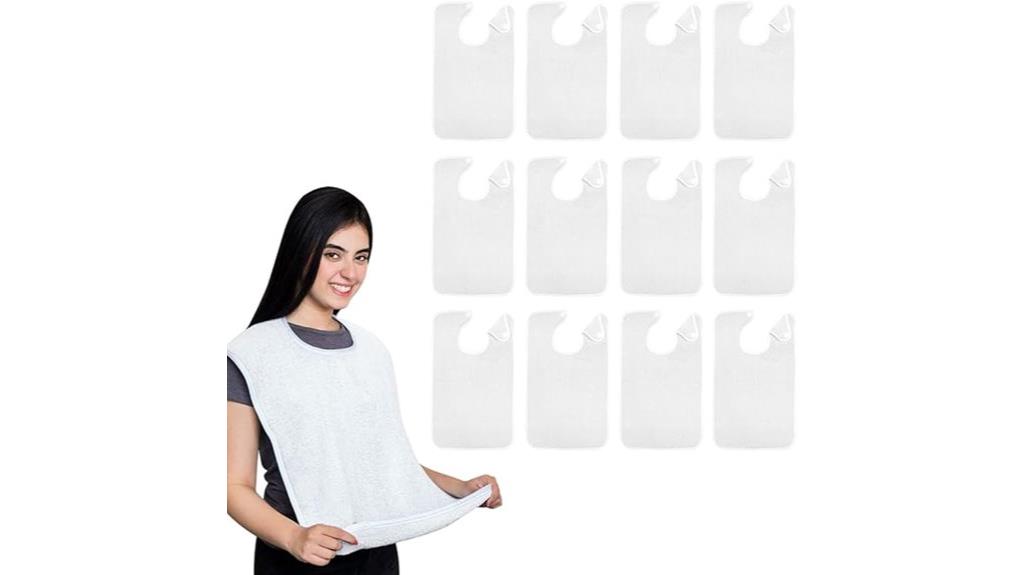 unisex adult towel bibs