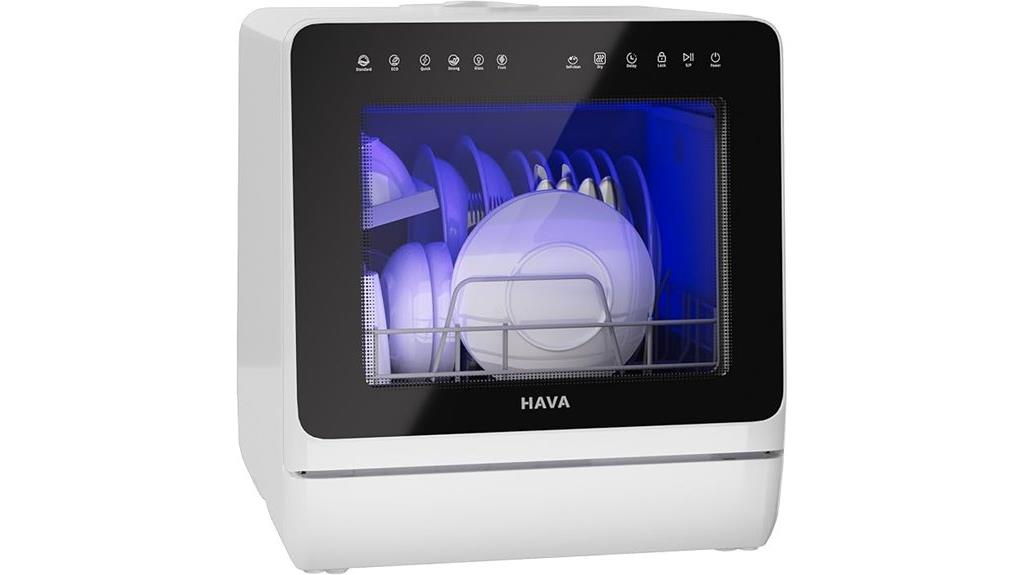 upgraded dishwasher with softener