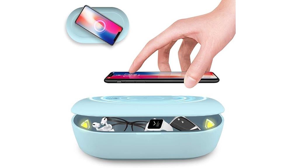 uv sanitizer with wireless charging