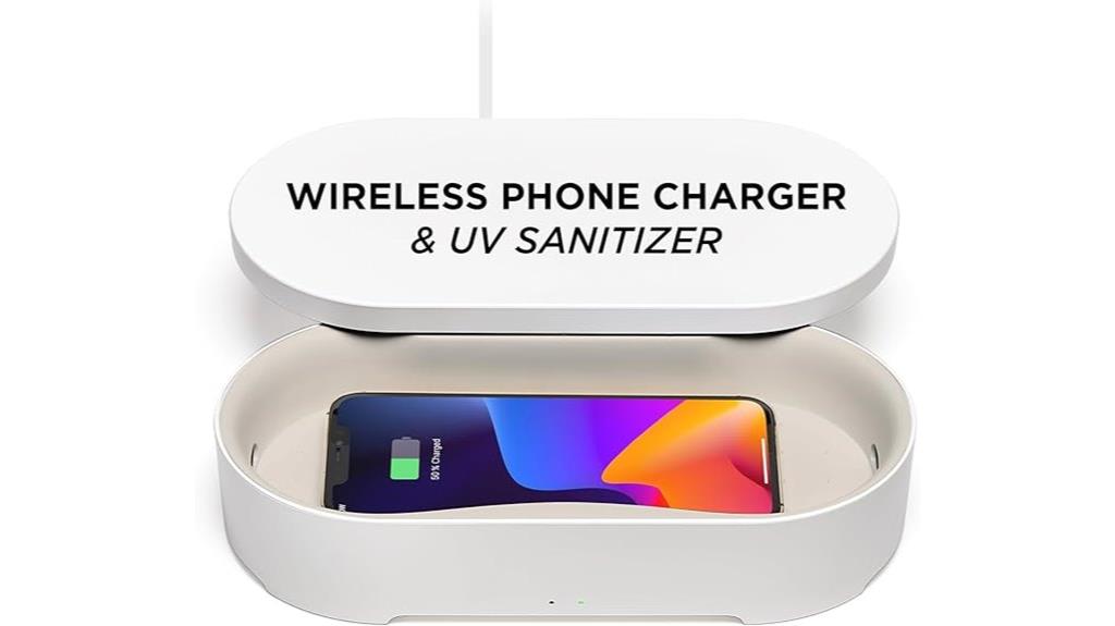 uv sanitizer with wireless charging