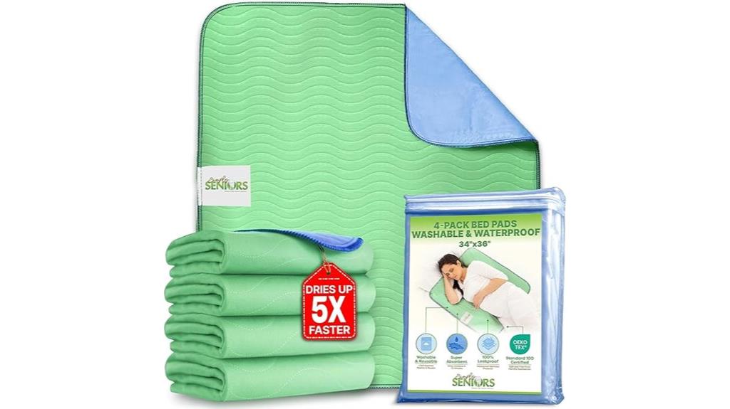 washable waterproof bed pads