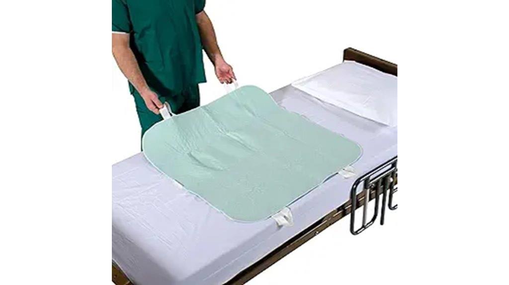 waterproof bed pad with handles