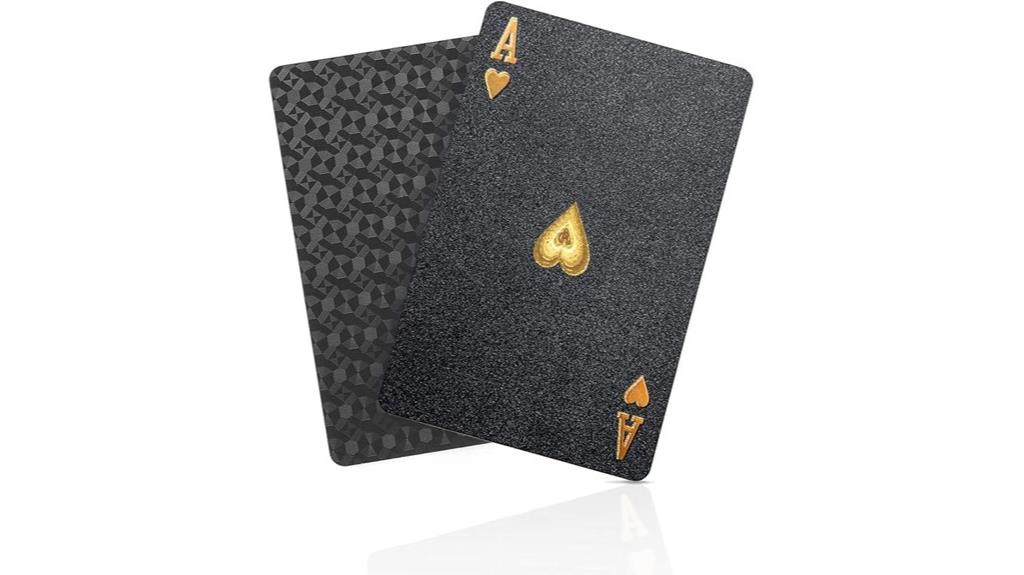 waterproof black poker cards