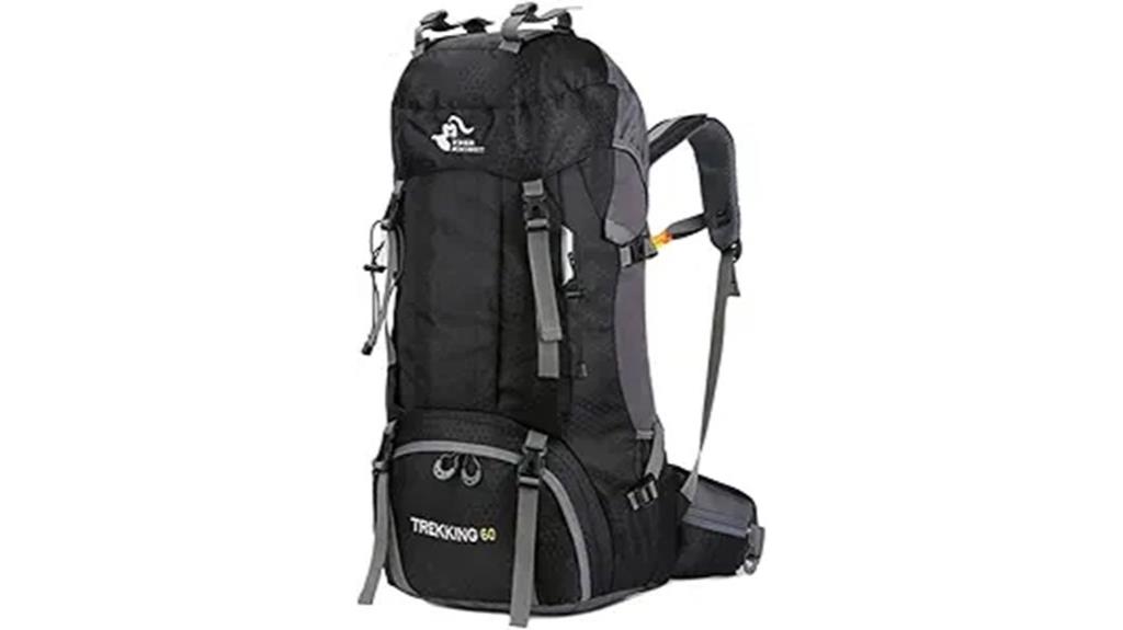 waterproof hiking backpack with rain cover