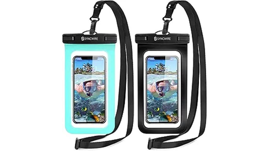 waterproof phone pouch set