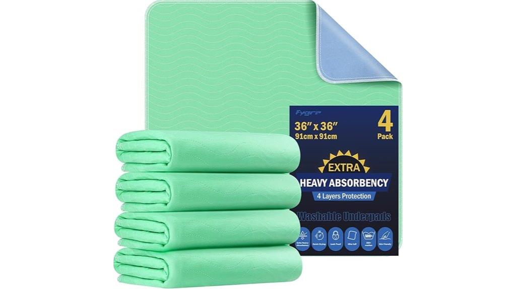 waterproof washable bedpads pack