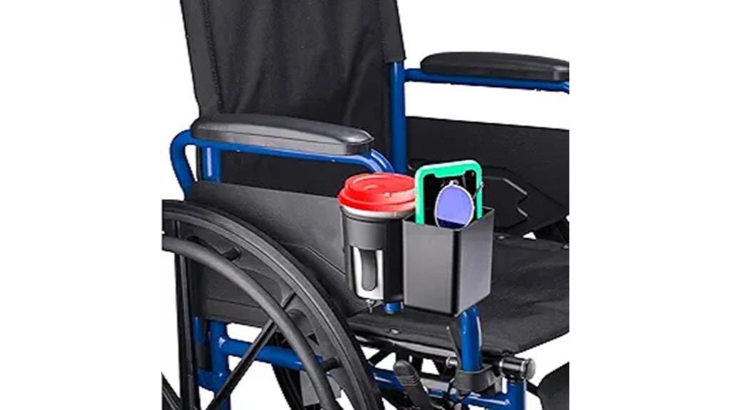 wheelchair cup storage holder