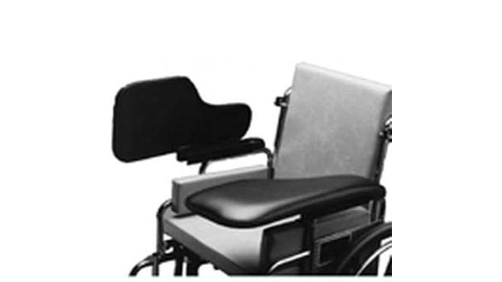 wheelchair lap tray with flip up hardware