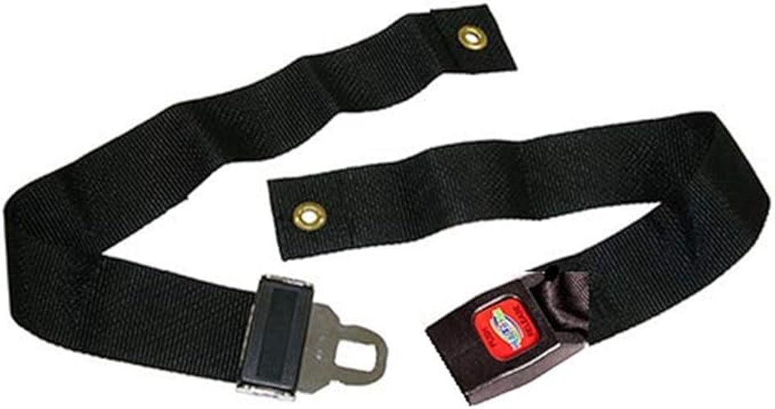 wheelchair safety seat belt