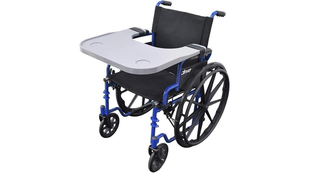 wheelchair tray with cup holder