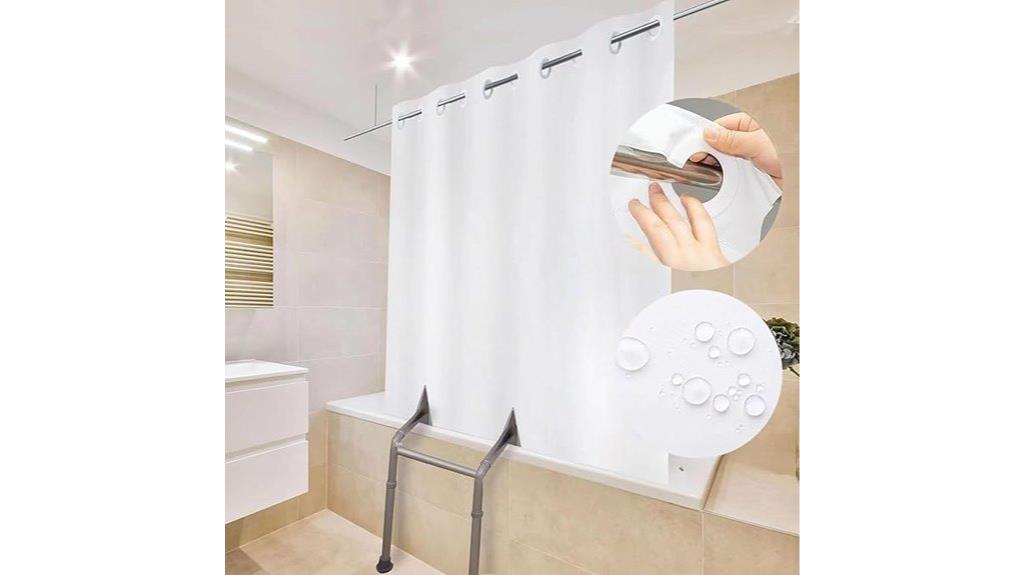 white 80x80 shower curtain