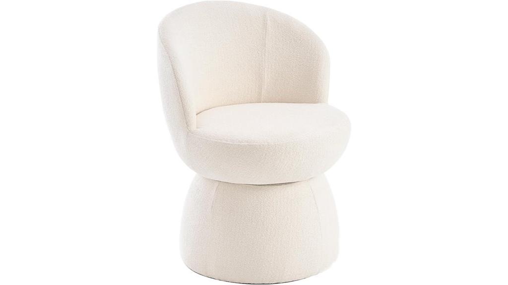 white kidol shellder chair